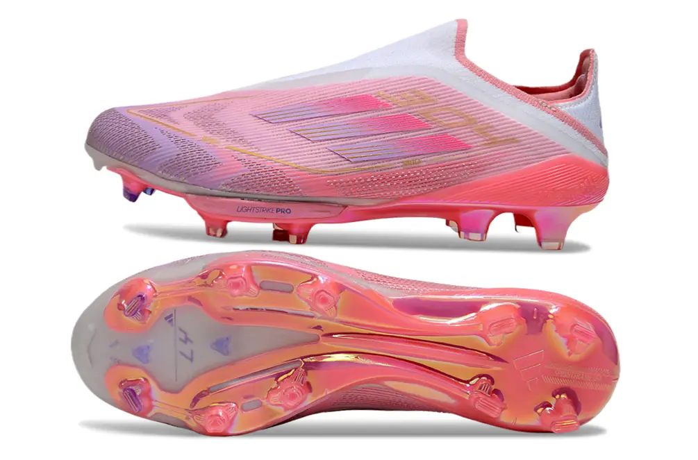 F50+ Elite Laceless Lamine Yamal Rose/Blanc (FG) Bonplancrampons