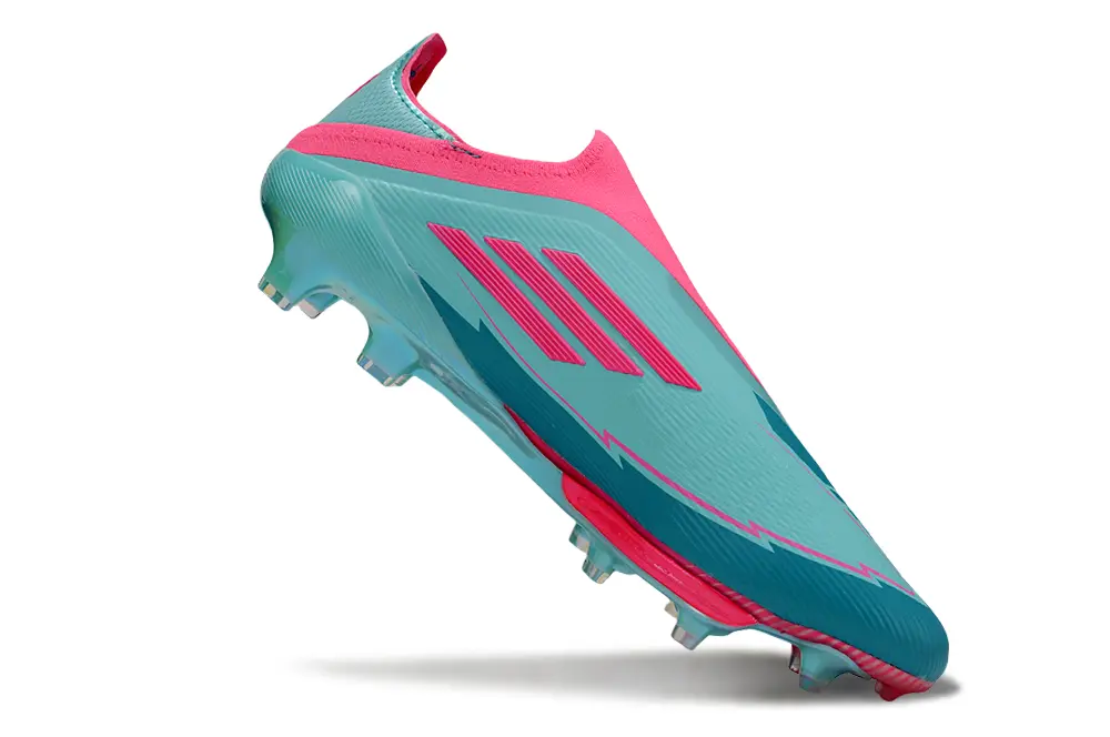 F50+ Elite Laceless Messi Bleu/Rose (FG) Bonplancrampons