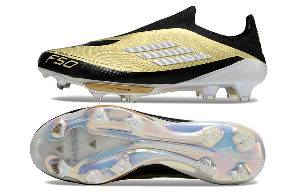 F50+ Elite Laceless Messi Noir/Doré/Blanc (FG) Bonplancrampons