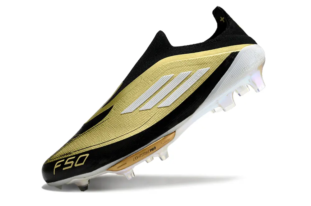 F50+ Elite Laceless Messi Noir/Doré/Blanc (FG) Bonplancrampons