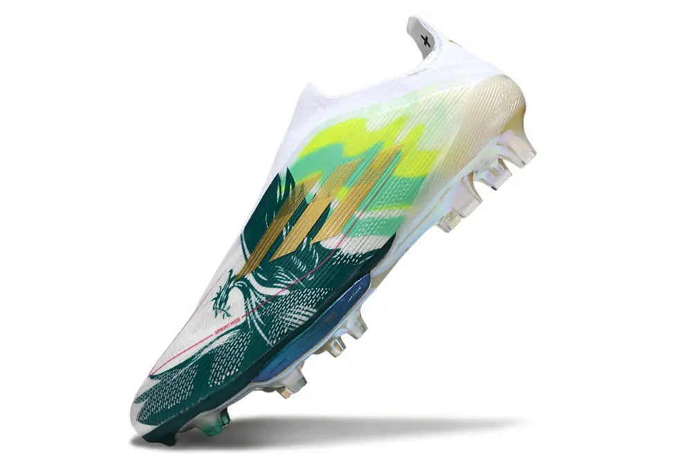 F50+ Elite Laceless Mohamed Salah Bleu/Jaune/Blanc (FG) Bonplancrampons