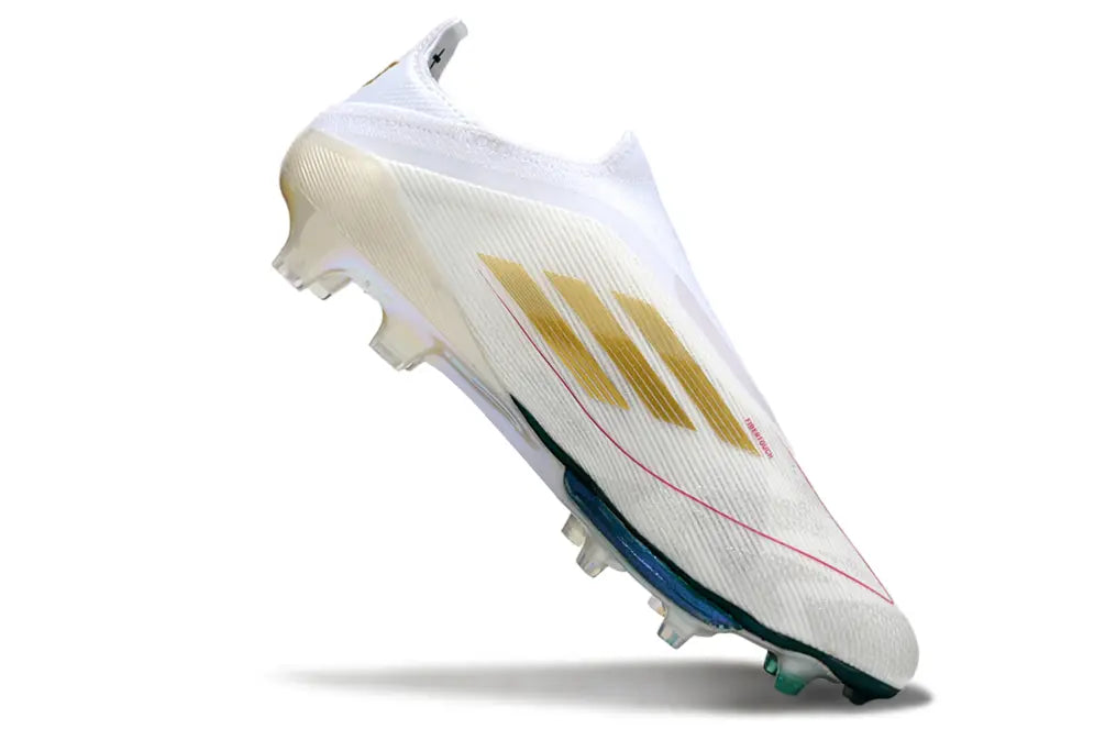 F50+ Elite Laceless Mohamed Salah Bleu/Jaune/Blanc (FG) Bonplancrampons