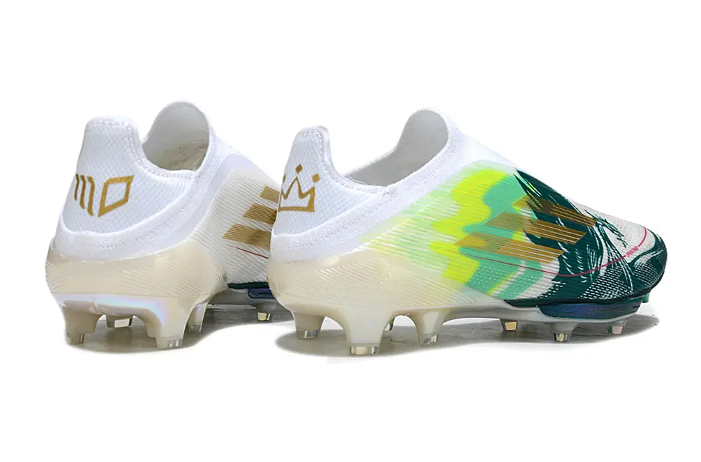 F50+ Elite Laceless Mohamed Salah Bleu/Jaune/Blanc (FG) Bonplancrampons