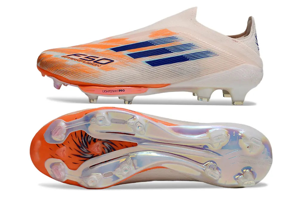 F50+ Elite Laceless Orange/Beige (FG) Bonplancrampons