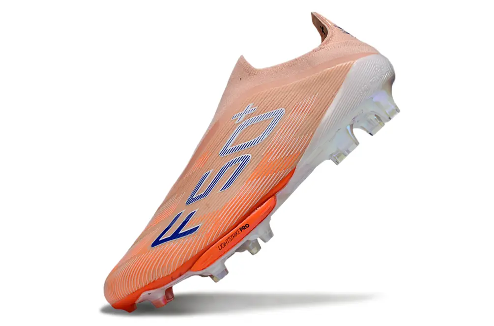 F50+ Elite Laceless Orange Clair/Bleu (FG) Bonplancrampons