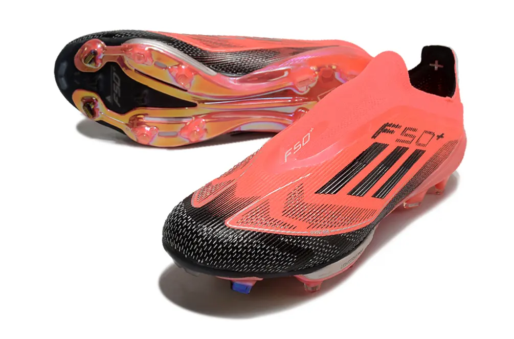 F50+ Elite Laceless Rouge/Noir (FG) Bonplancrampons