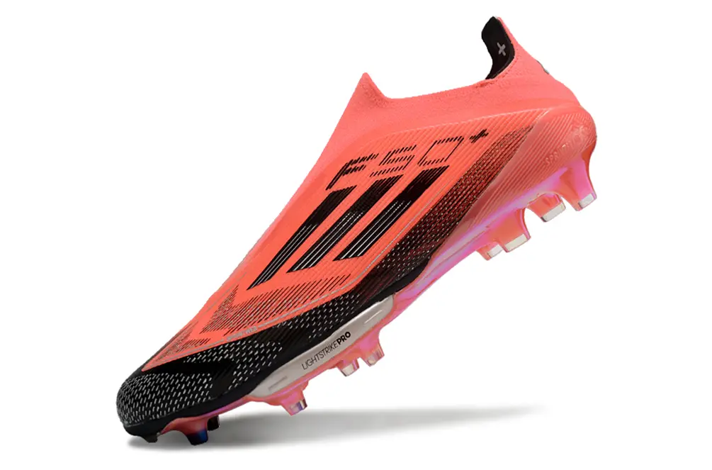 F50+ Elite Laceless Rouge/Noir (FG) Bonplancrampons