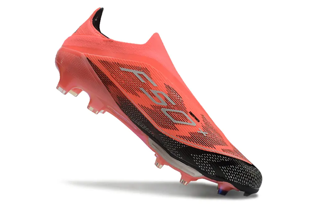 F50+ Elite Laceless Rouge/Noir (FG) Bonplancrampons