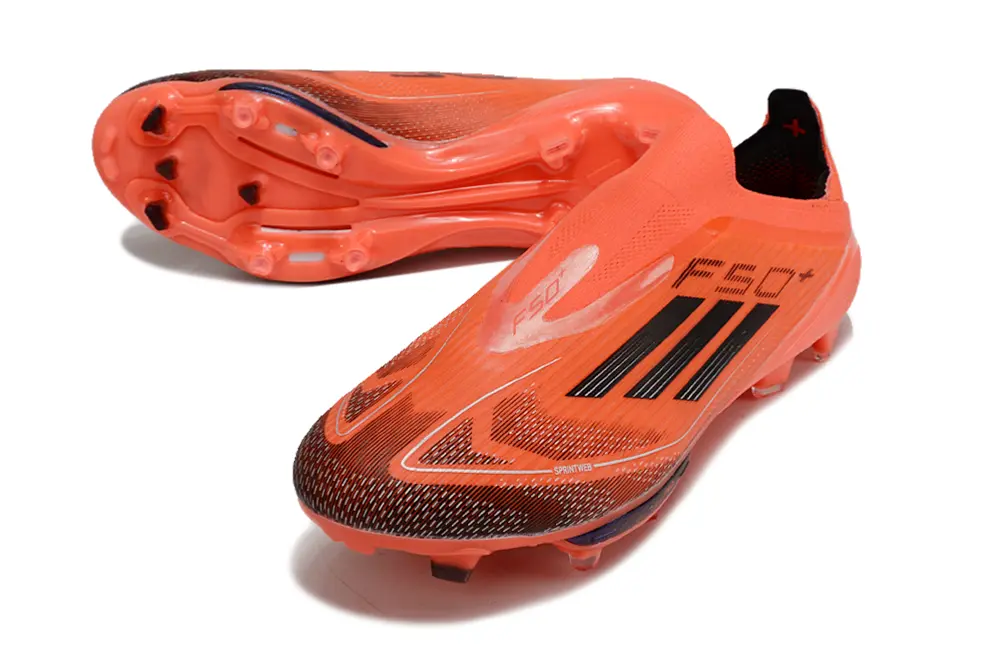 F50+ Elite Laceless Rouge/Noir (FG) Bonplancrampons