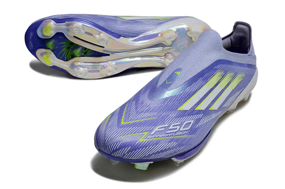 F50+ Elite Laceless Violet/Jaune (FG) Bonplancrampons