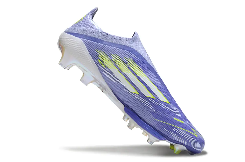 F50+ Elite Laceless Violet/Jaune (FG) Bonplancrampons