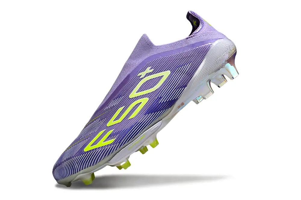 F50+ Elite Laceless Violet/Jaune (FG) Bonplancrampons