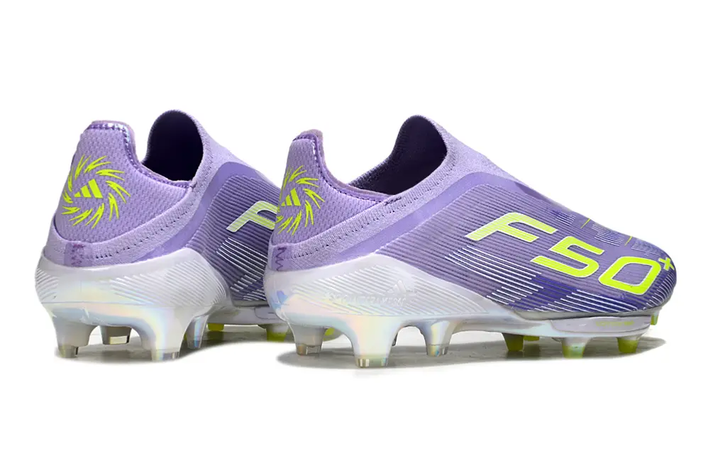 F50+ Elite Laceless Violet/Jaune (FG) Bonplancrampons