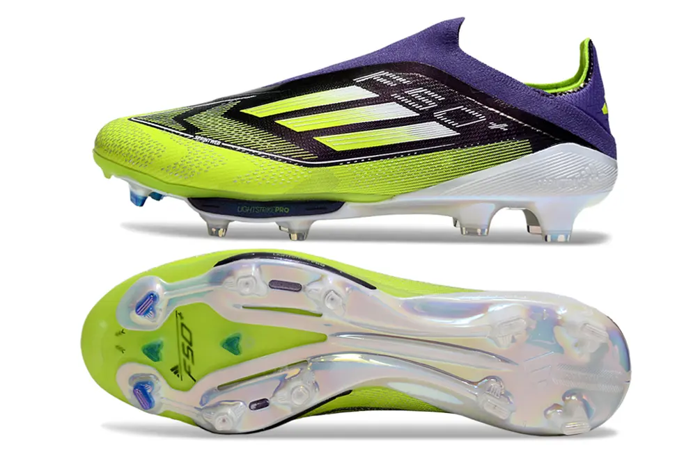 F50+ Elite Laceless Violet/Vert Concept (FG) Bonplancrampons