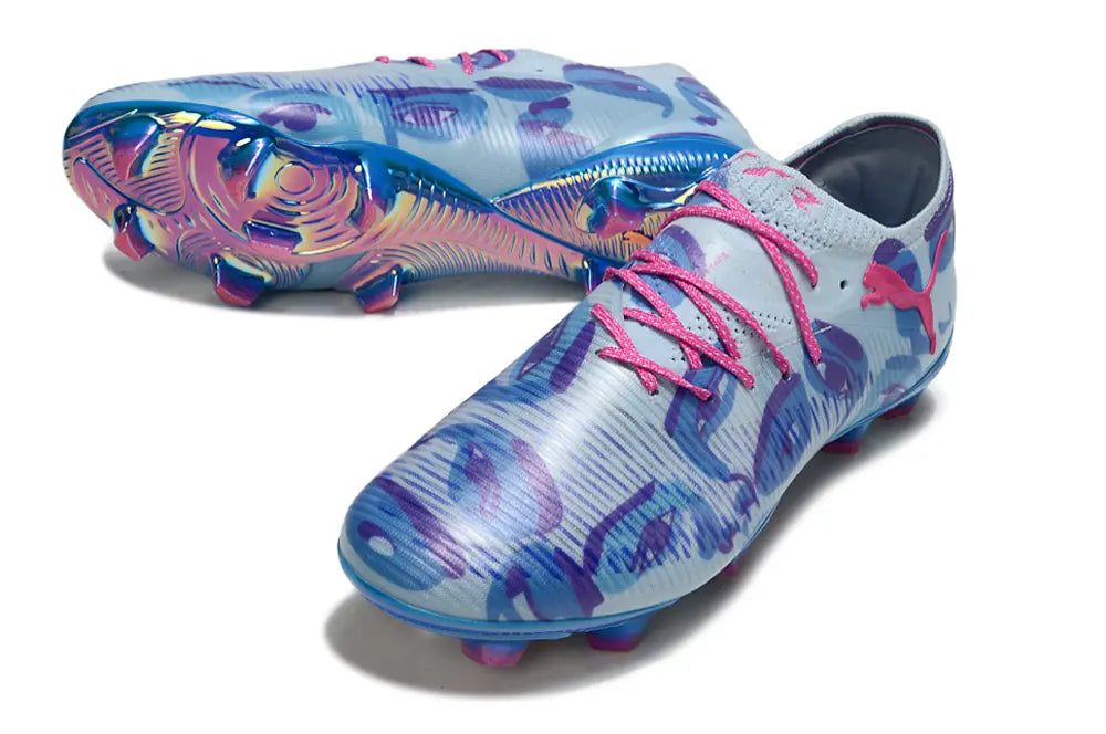 FUTURE 8 ULTIMATE LOW X KIDSUPER SE - Bleu/Rose (FG) Bonplancrampons