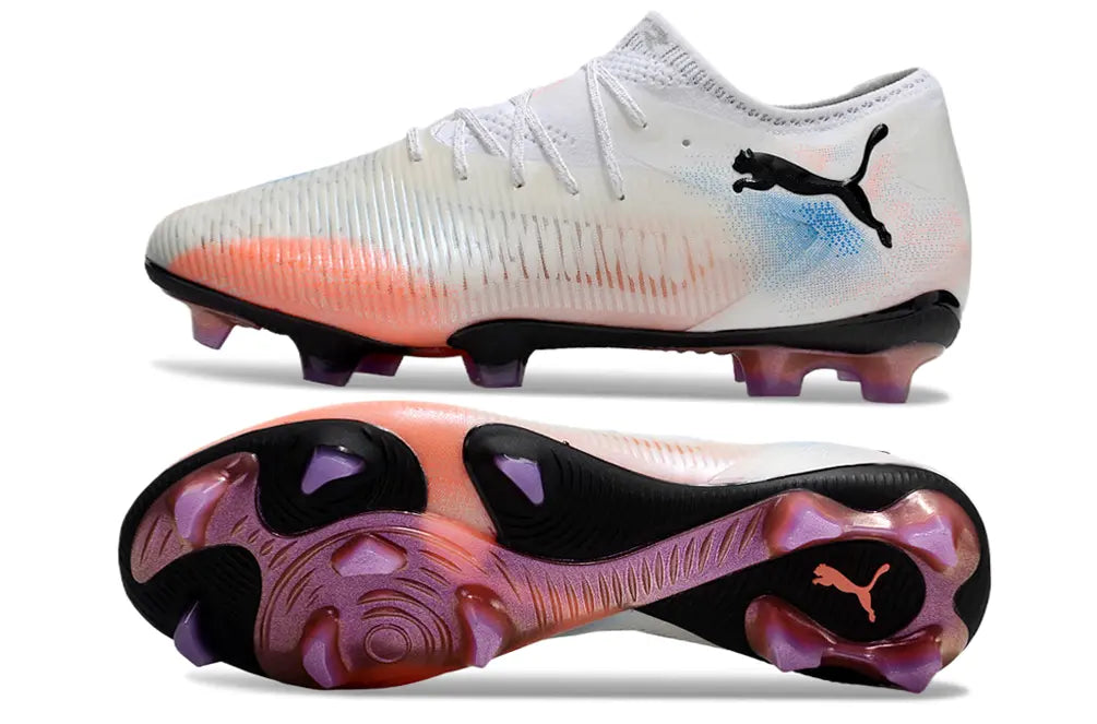 Future 8 Ultimate Low - Blanc/Rose/Bleu (FG) Bonplancrampons