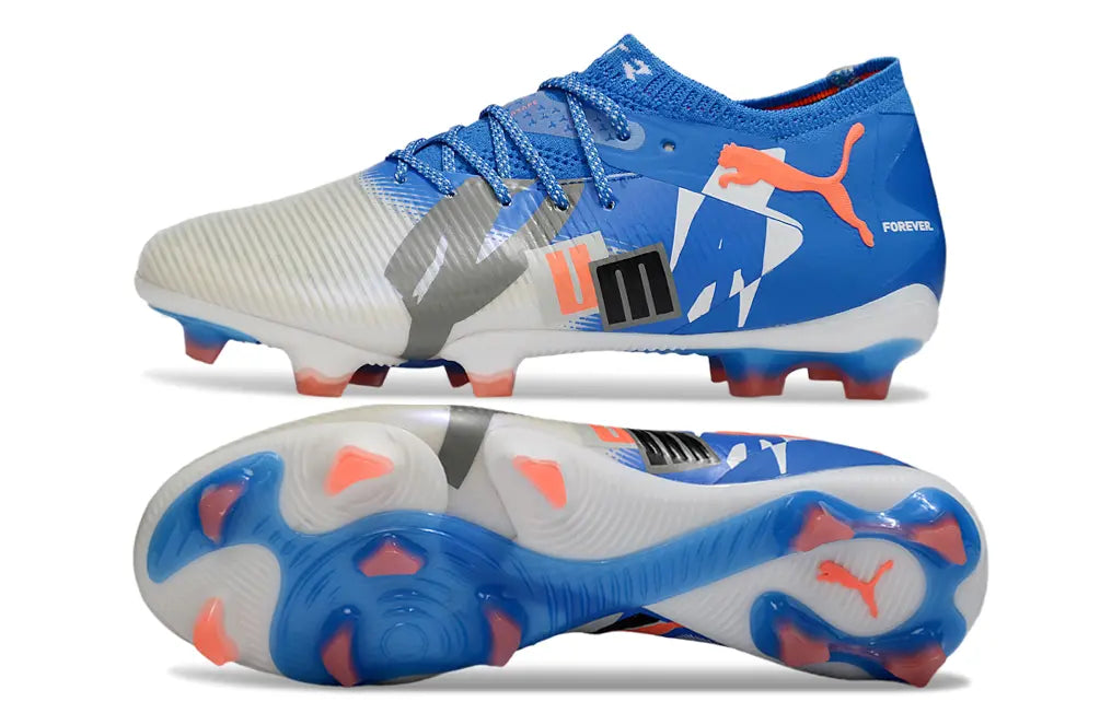 Future 8 Ultimate Low Forever - Bleu/Blanc/Orange (FG) Bonplancrampons