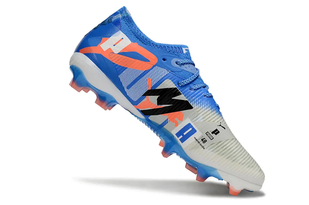 Future 8 Ultimate Low Forever - Bleu/Blanc/Orange (FG) Bonplancrampons