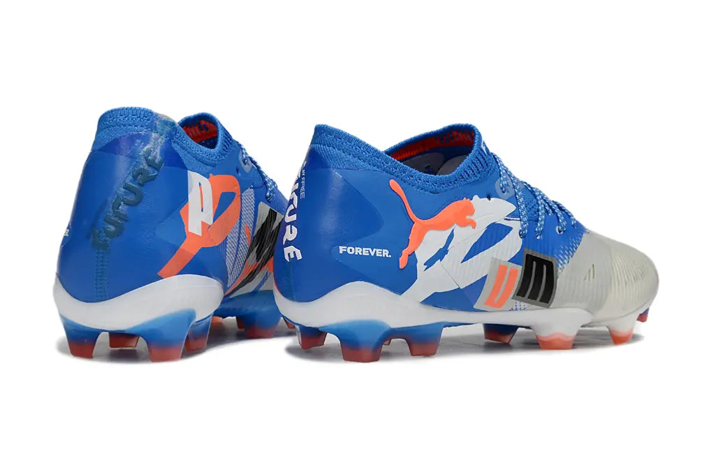 Future 8 Ultimate Low Forever - Bleu/Blanc/Orange (FG) Bonplancrampons