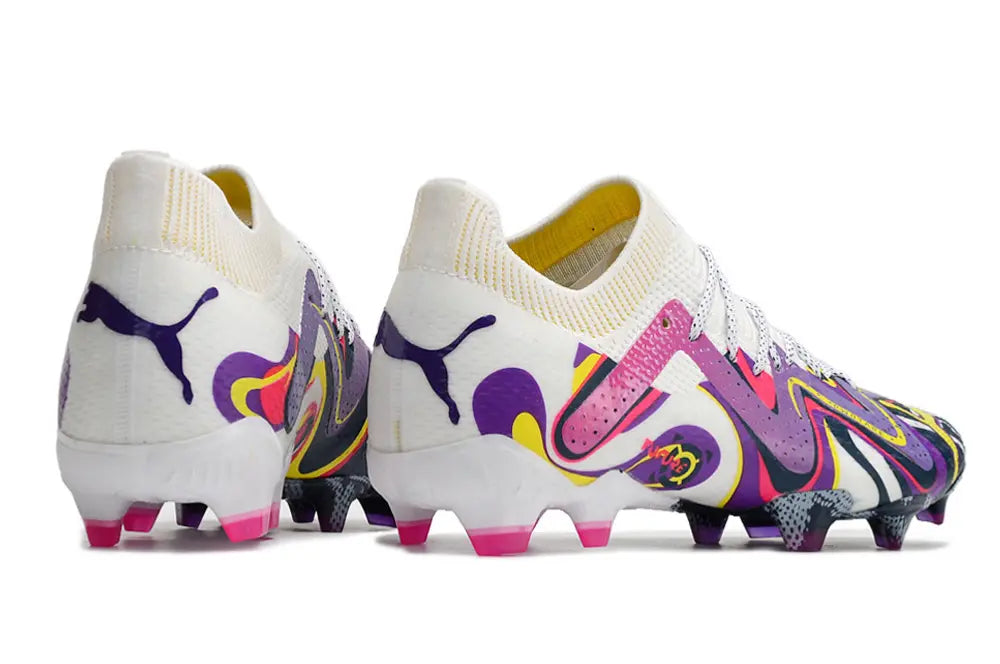 Future Ultimate Creativity - Blanc/Violet/Jaune ÉDITION LIMITÉE (FG) Bonplancrampons