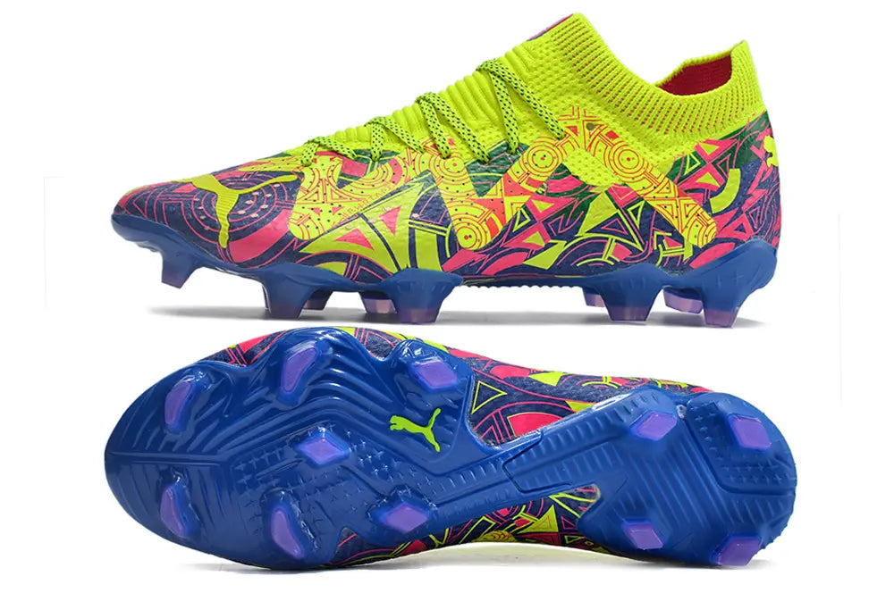 Future Ultimate Energy - Bleu/Jaune/Rose (FG) Bonplancrampons