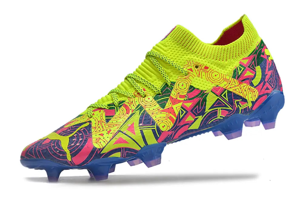 Future Ultimate Energy - Bleu/Jaune/Rose (FG) Bonplancrampons