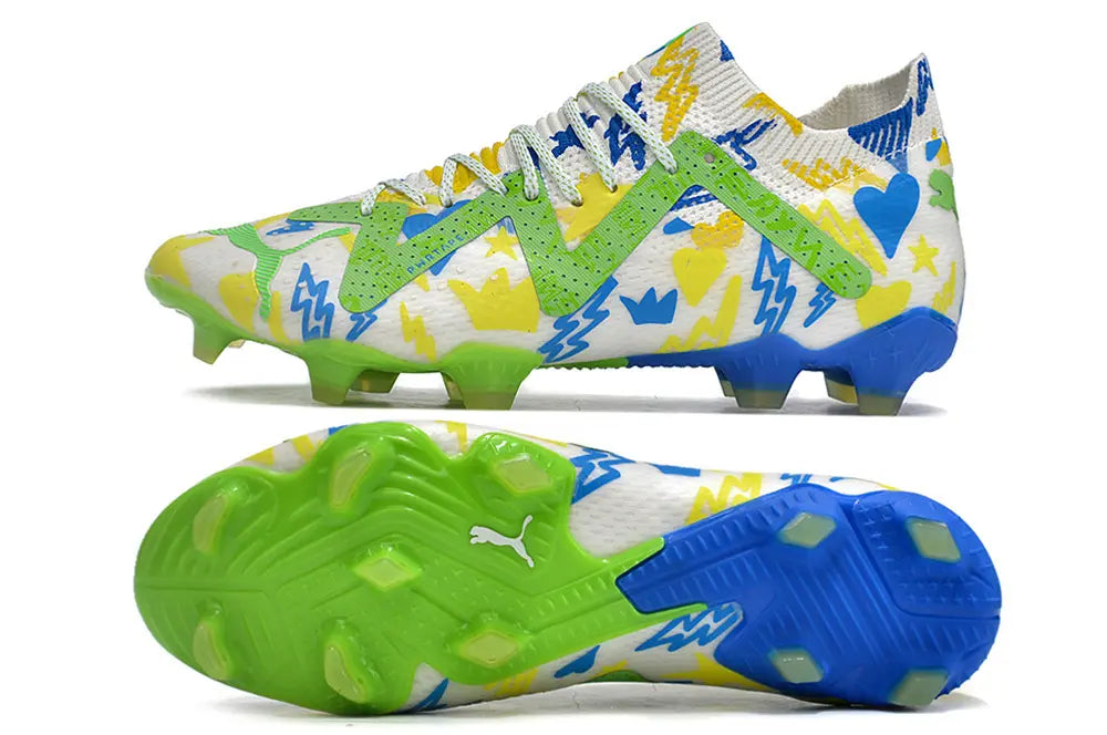 Future Ultimate Neymar Jr. Instituto - Blanc/Bleu/Jaune/Vert (FG) Bonplancrampons