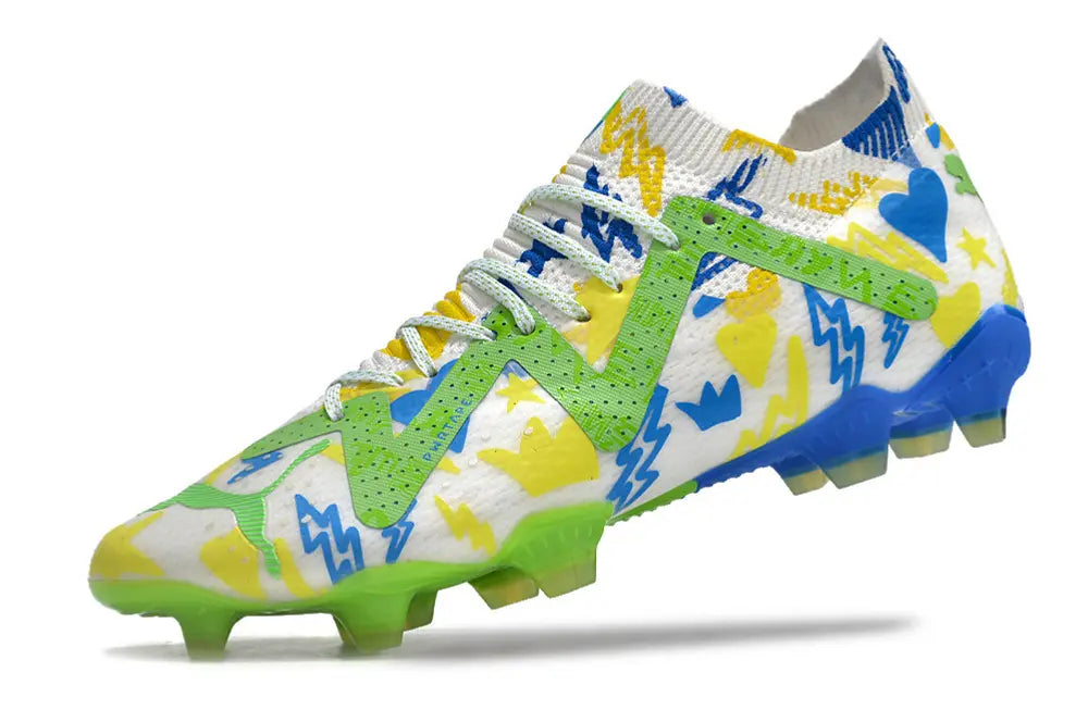 Future Ultimate Neymar Jr. Instituto - Blanc/Bleu/Jaune/Vert (FG) Bonplancrampons
