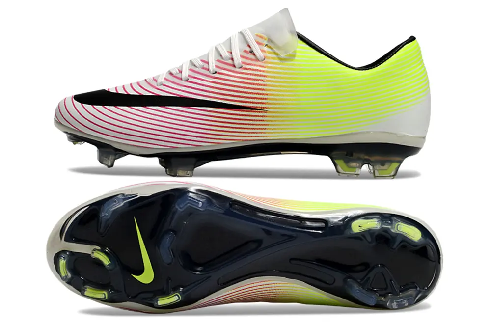 Mercurial Vapor 10 Elite Blanc/Noir/Jaune Fluo (FG) Bonplancrampons