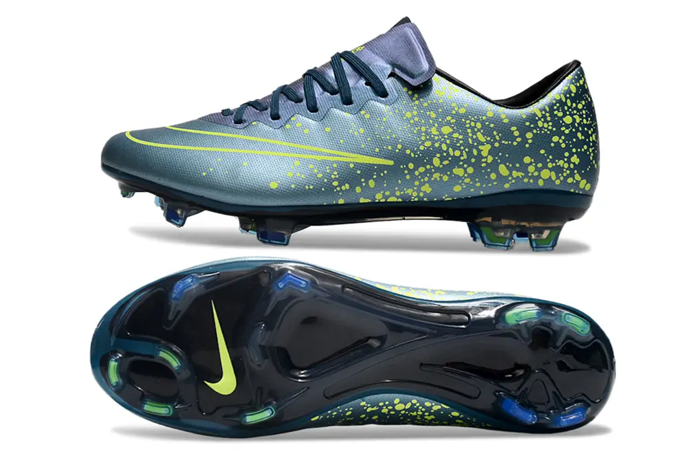 Mercurial Vapor 10 Elite Bleu/Noir/Jaune Fluo (FG) Bonplancrampons