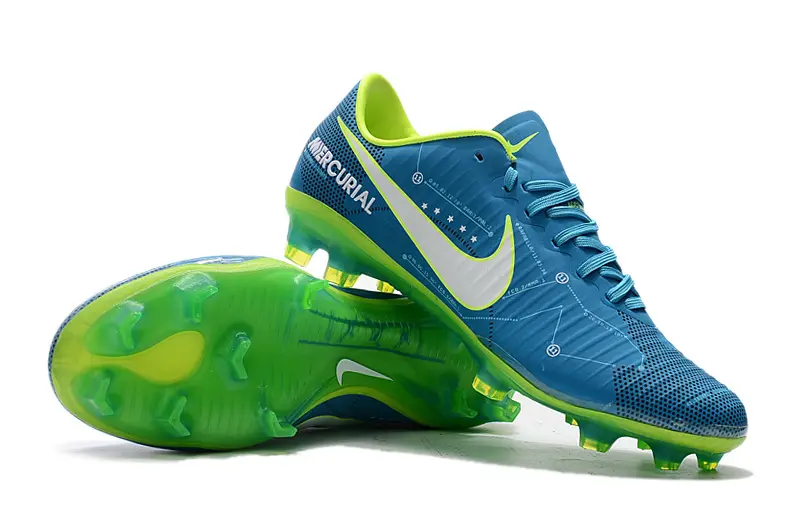 Mercurial Vapor 11 Elite Neymar - Bleu/Vert (FG) Bonplancrampons
