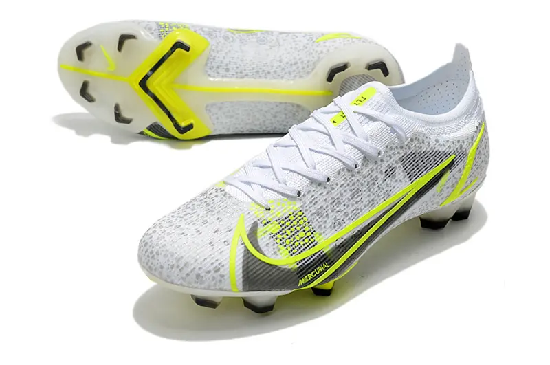 Mercurial Vapor 14 Elite  'White Volt' - Blanc/Gris/Jaune Fluo (FG) Bonplancrampons