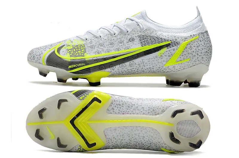 Mercurial Vapor 14 Elite  'White Volt' - Blanc/Gris/Jaune Fluo (FG) Bonplancrampons