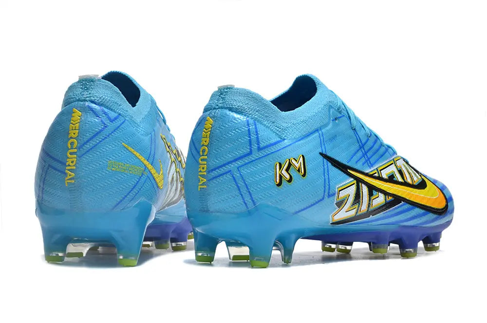 Mercurial Vapor 15 Elite x Mbappé  Bleu/Jaune (AG) Bonplancrampons
