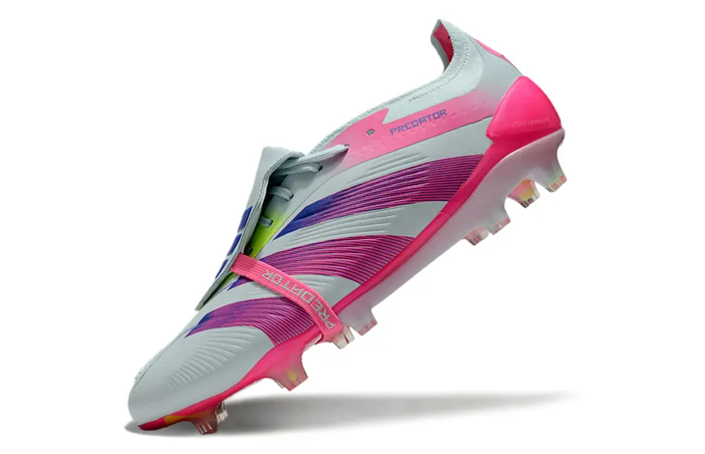 Predator 24 Elite Fold-over Tongue Bleu/Rose/Jaune (FG) Bonplancrampons