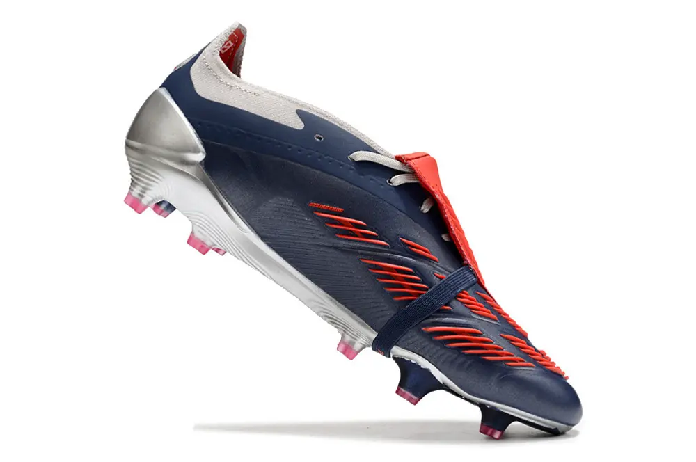Predator 24 Elite Fold-over Tongue Gris/Bleu/Rouge (FG) Bonplancrampons