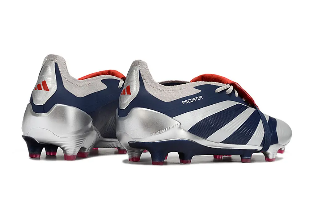 Predator 24 Elite Fold-over Tongue Gris/Bleu/Rouge (FG) Bonplancrampons