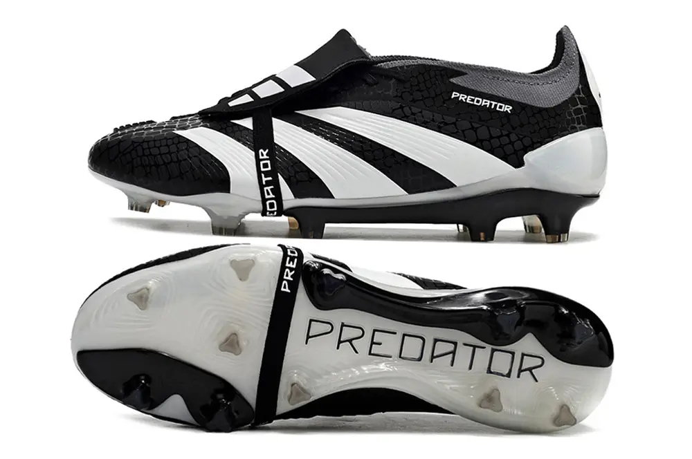 Predator 24 Elite Fold-over Tongue Noir/Blanc (FG) Bonplancrampons