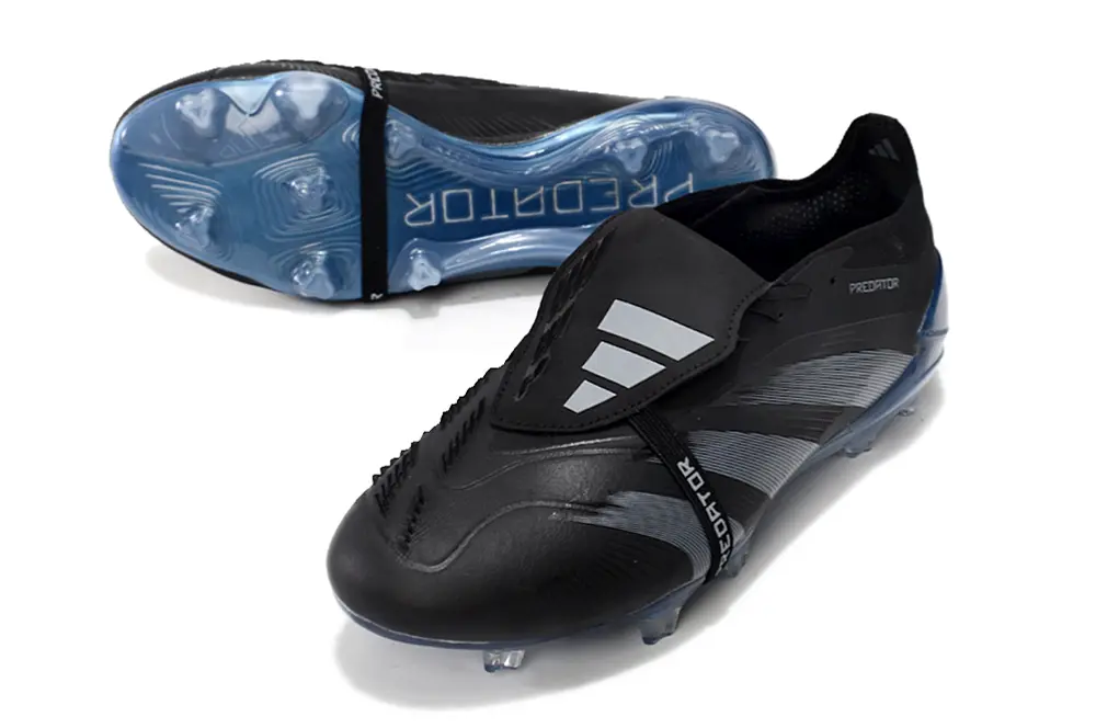 Predator 24 Elite Fold-over Tongue Noir/Gris/Bleu (FG) Bonplancrampons