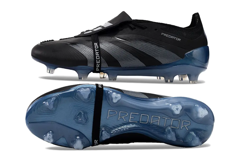 Predator 24 Elite Fold-over Tongue Noir/Gris/Bleu (FG) Bonplancrampons