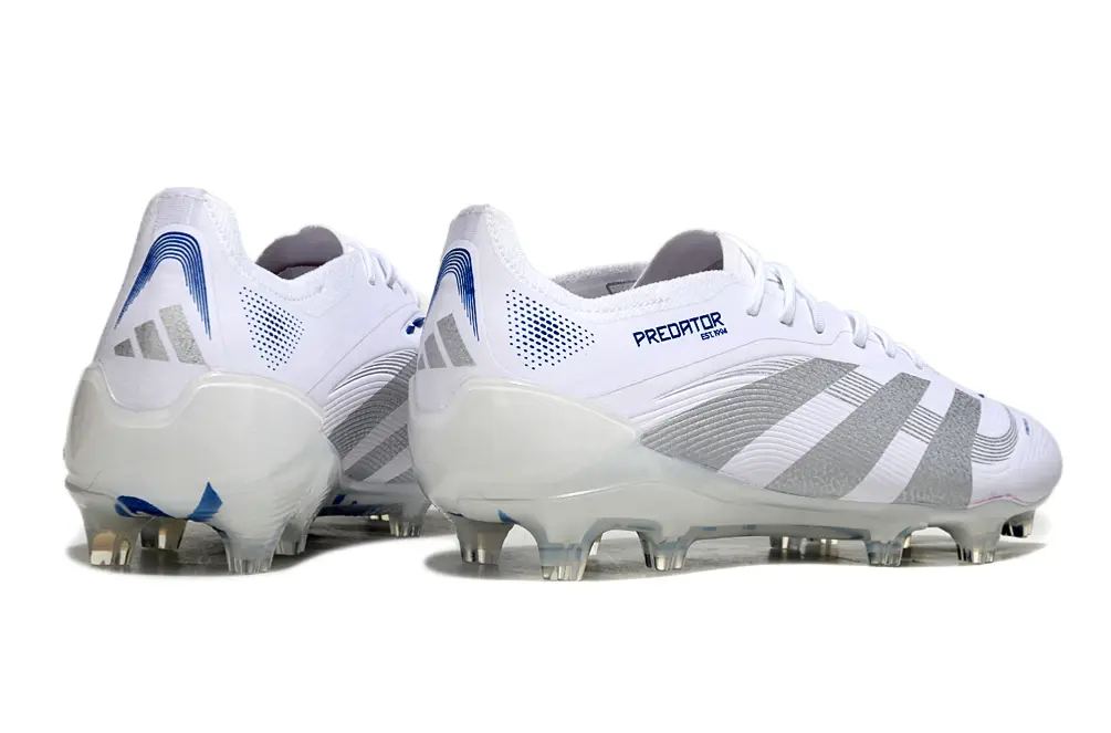 Predator 25 Elite Blanc/Argenté/Bleu (FG) Bonplancrampons