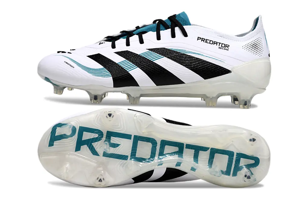 Predator 25 Elite Blanc/Noir/Bleu (FG) Bonplancrampons