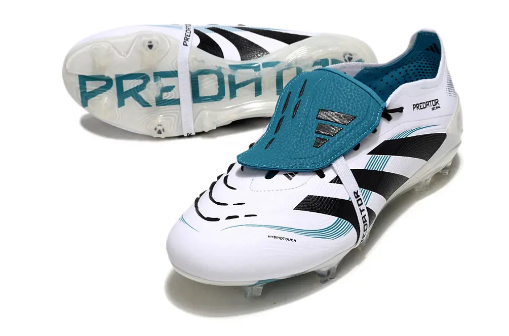 Predator 25 Elite Fold-over Tongue Blanc/Bleu/Noir (FG) Bonplancrampons