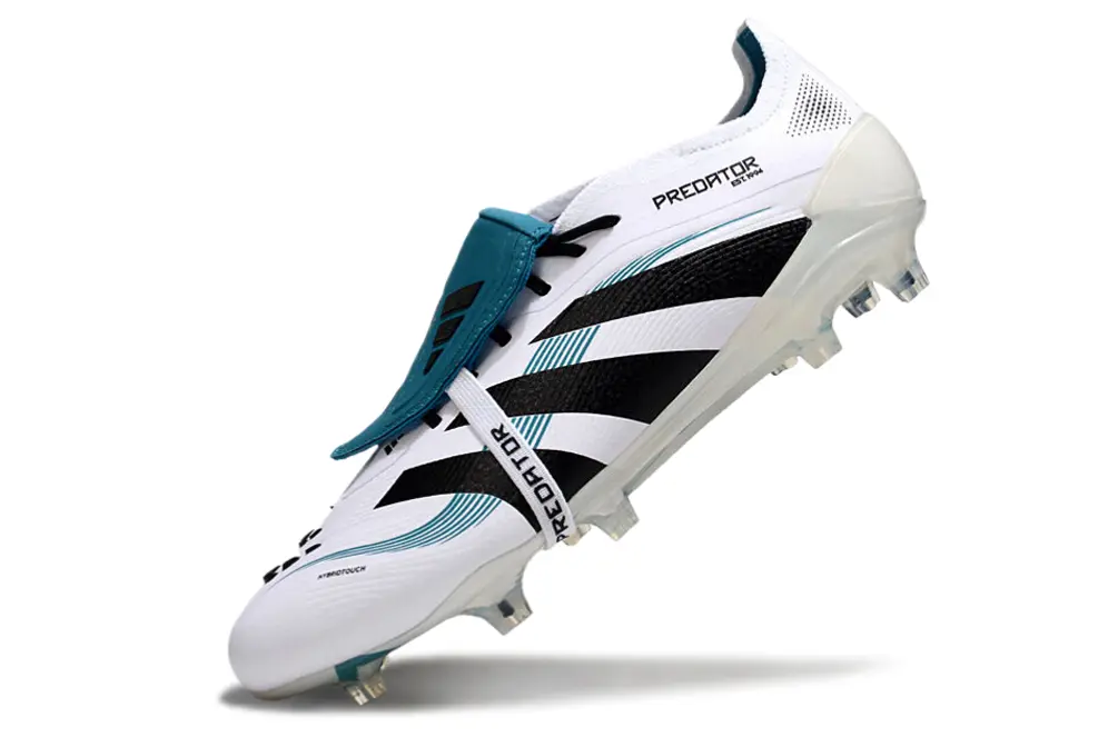Predator 25 Elite Fold-over Tongue Blanc/Bleu/Noir (FG) Bonplancrampons