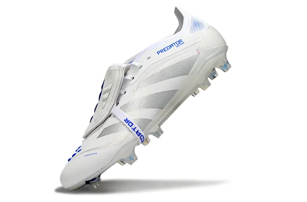 Predator 25 Elite Fold-over Tongue Blanc/Gris/Bleu (FG) Bonplancrampons