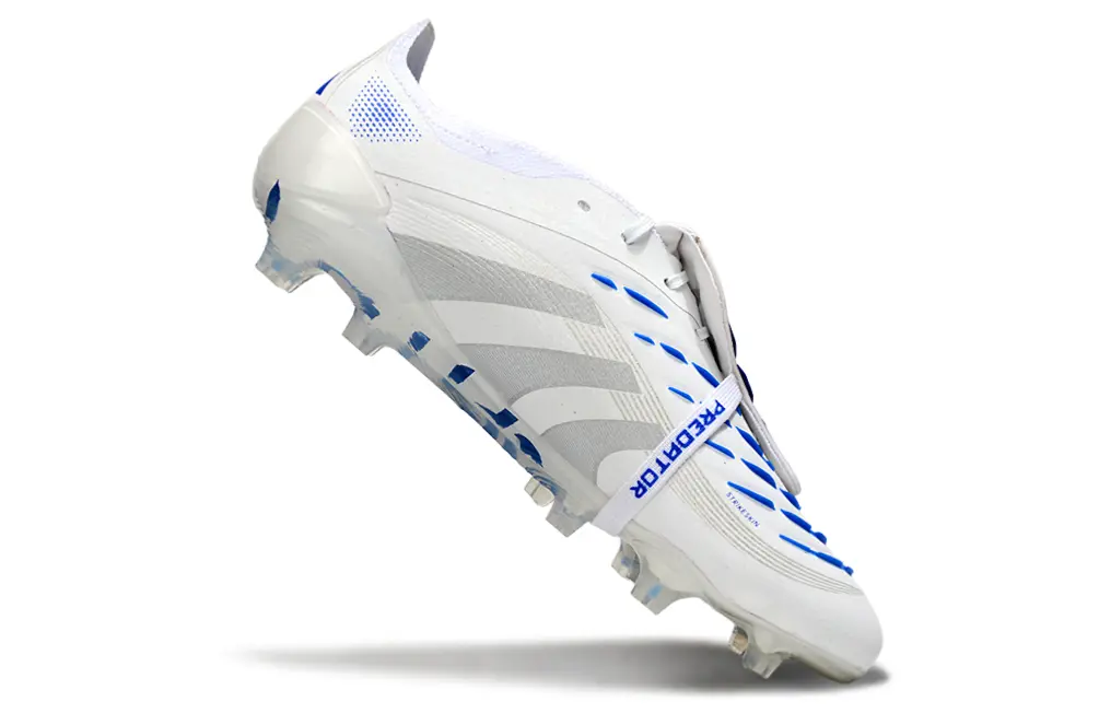 Predator 25 Elite Fold-over Tongue Blanc/Gris/Bleu (FG) Bonplancrampons