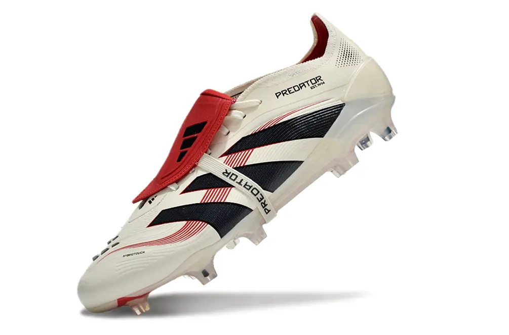 Predator 25 Elite Fold-over Tongue Blanc/Noir/Rouge (FG) Bonplancrampons