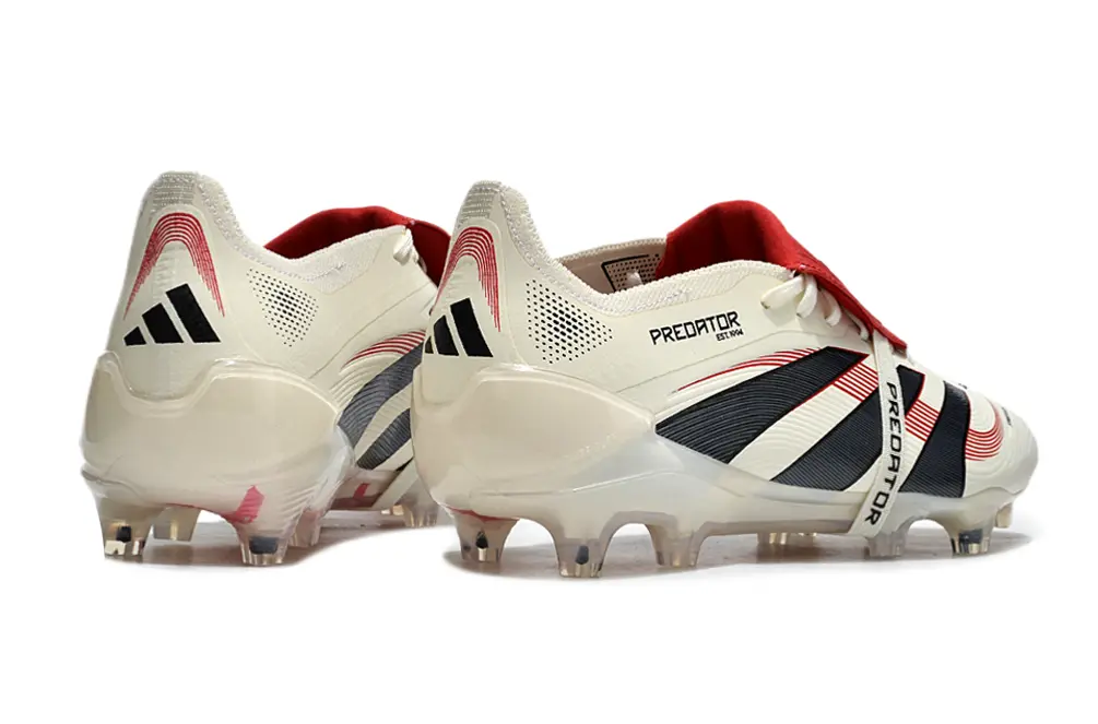 Predator 25 Elite Fold-over Tongue Blanc/Noir/Rouge (FG) Bonplancrampons