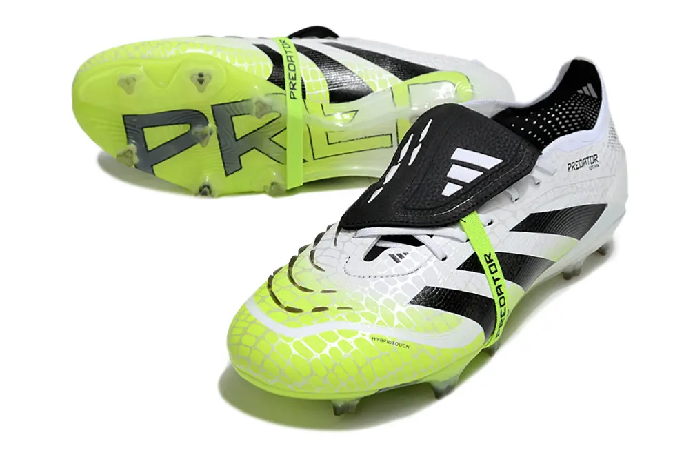Predator 25 Elite Fold-over Tongue Blanc/Noir/Vert (FG) Bonplancrampons