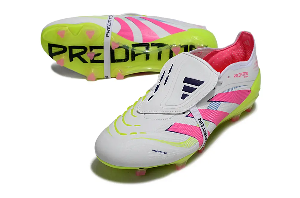 Predator 25 Elite Fold-over Tongue Celestial Victory - Blanc/Rose/Vert (FG) Bonplancrampons